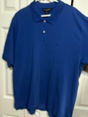 Brooks Brothers Royal Blue Polo with Gold Logo Label